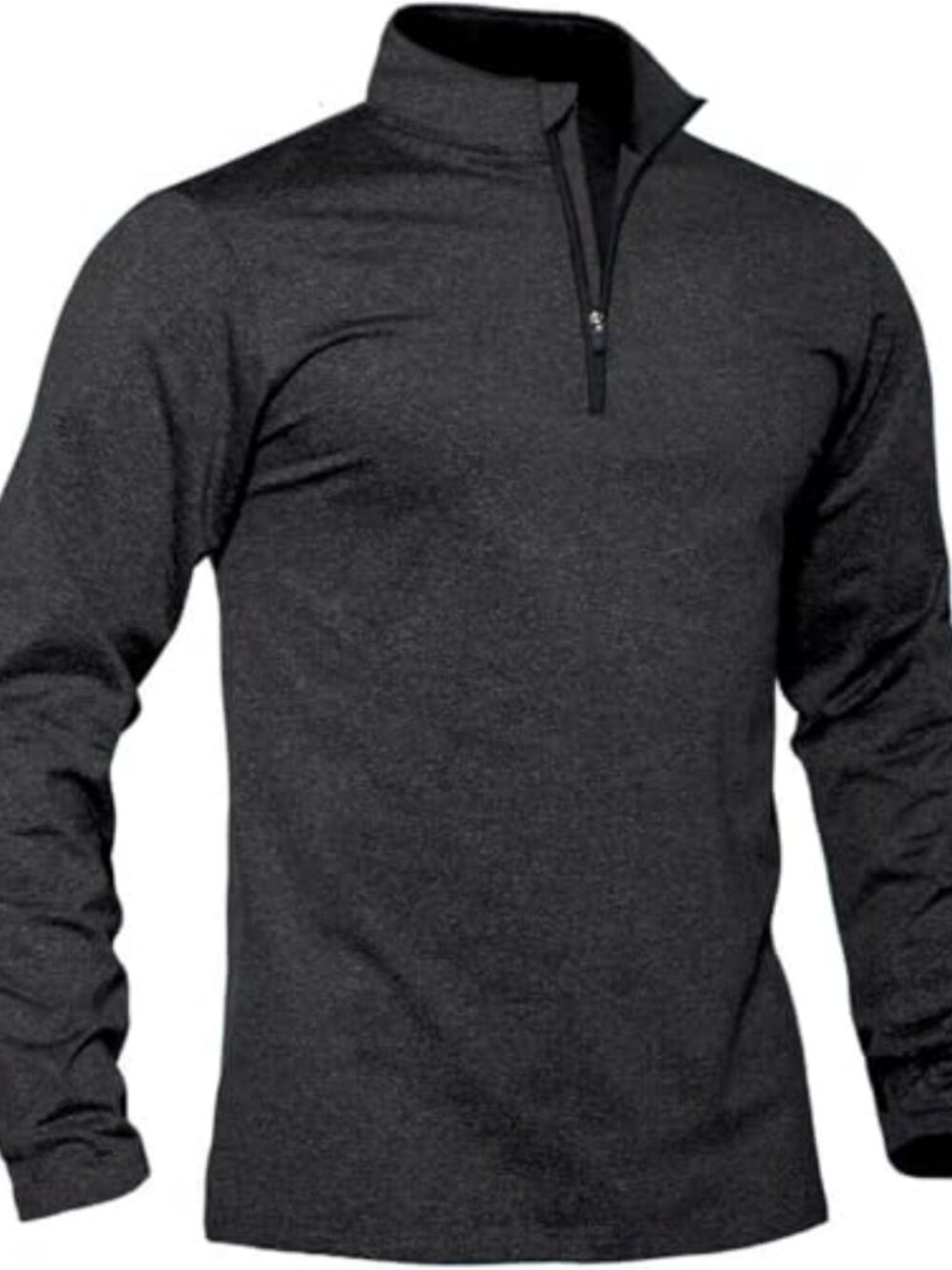 Men's Quarter Zip Fleece Pullover Sweater Polyester Spandex